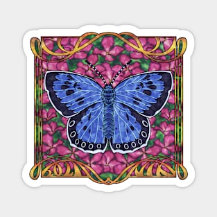 Butterfly blue Magnet