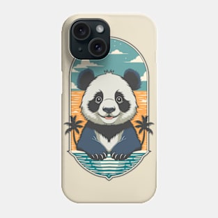 Cute Panda On Vacation Phone Case