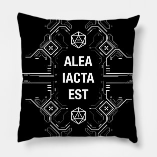 Futuristic Alea Iacta Est The Die Has Been Cast Pillow