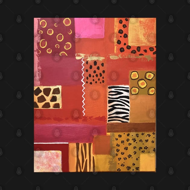 African safari quilt by MagaliModoux