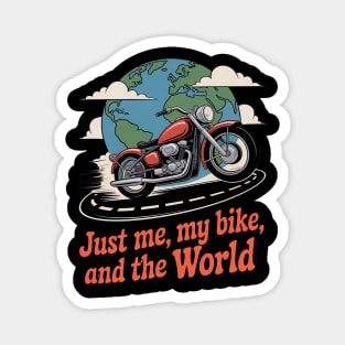 Solo Adventure Rider Motorcycle Touring Magnet