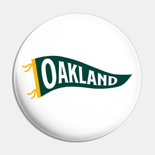 Oakland Pennant - White Pin