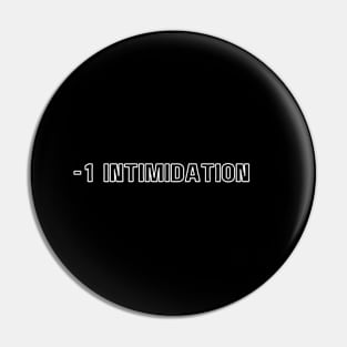 D&D Stat Modifier -1 Intimidation Pin