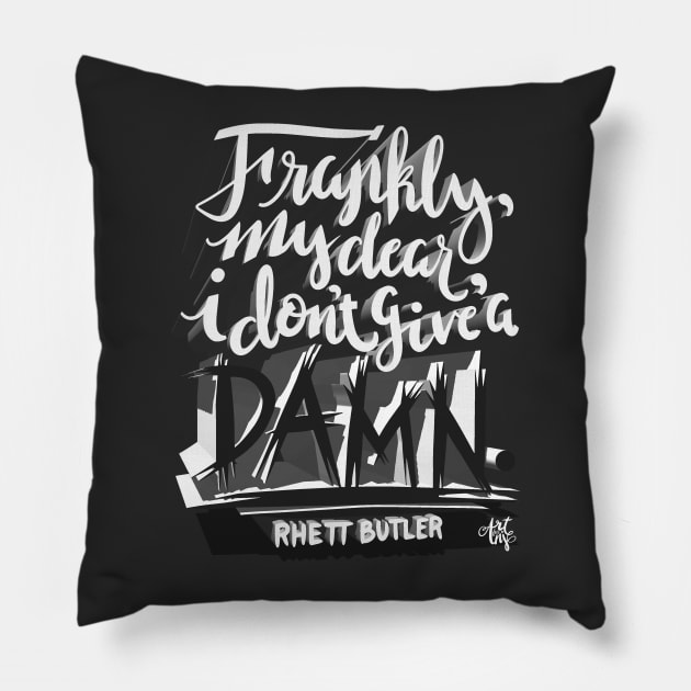 Rhett Butler Pillow by art4anj