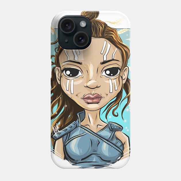 Pop Culture Caricature #15 - Valkyrie Phone Case by yazgar