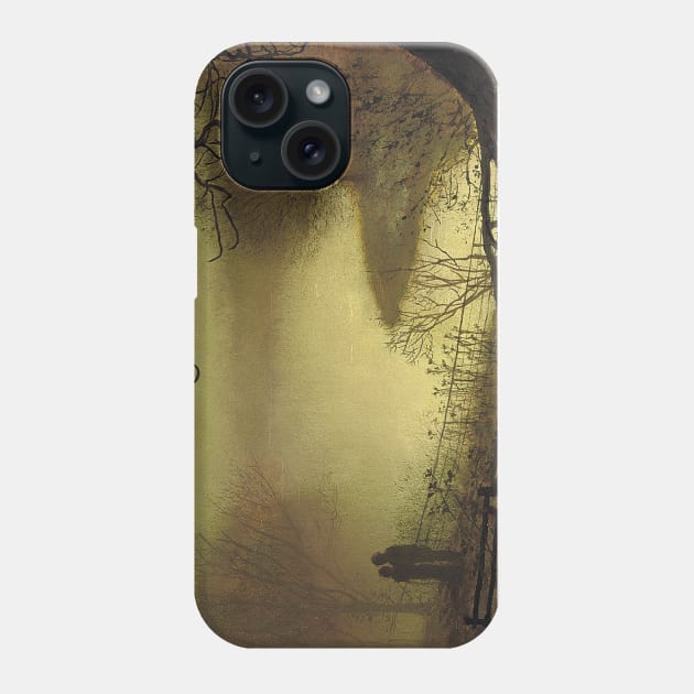 Roundhay Lake by John Atkinson Grimshaw Phone Case by Classic Art Stall