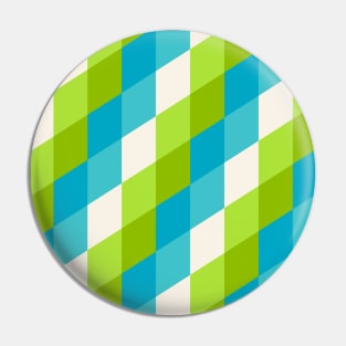 Diamonds pattern (Green & Blue) Pin