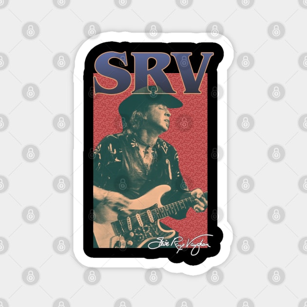 Stevie Ray Vaughan Magnet by gwpxstore