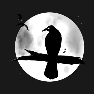 Full Moon Crow T-Shirt