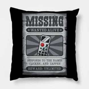 Lost Remote Alert Pillow