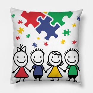 Every Piece Counts Autism Pillow