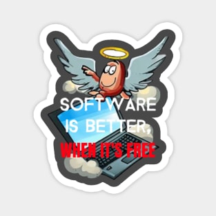 Software is better when it's free Magnet