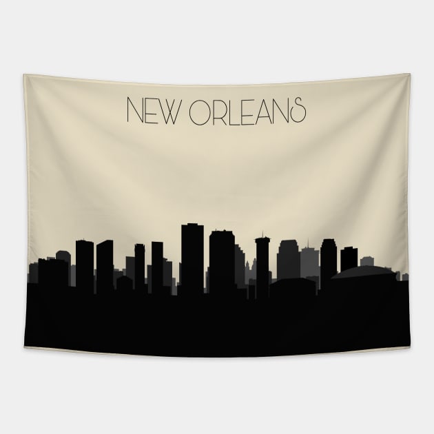New Orleans Skyline Tapestry by inspirowl