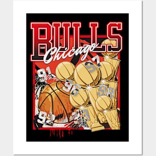 Throwback Bulls Canvas Print for Sale by rpardo7