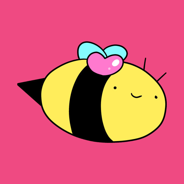 Pink Heart Bumblebee by saradaboru