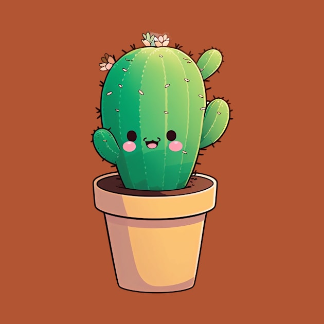 Cactus in a pot by CutePlanetEarth