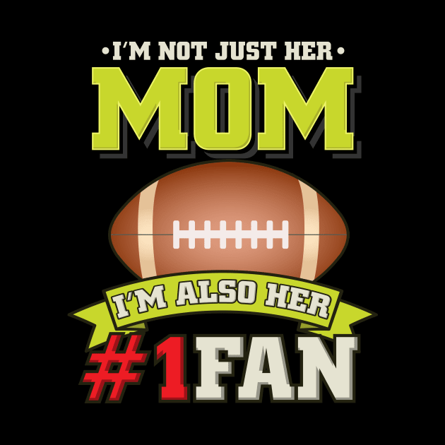 American Football - Mom Gridiron Fan Gift by biNutz