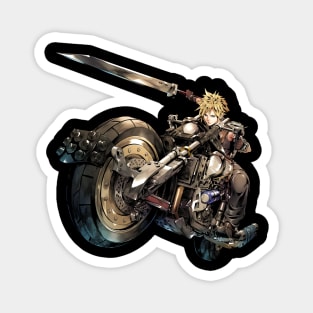 Fantasy Motobike Soldier Magnet