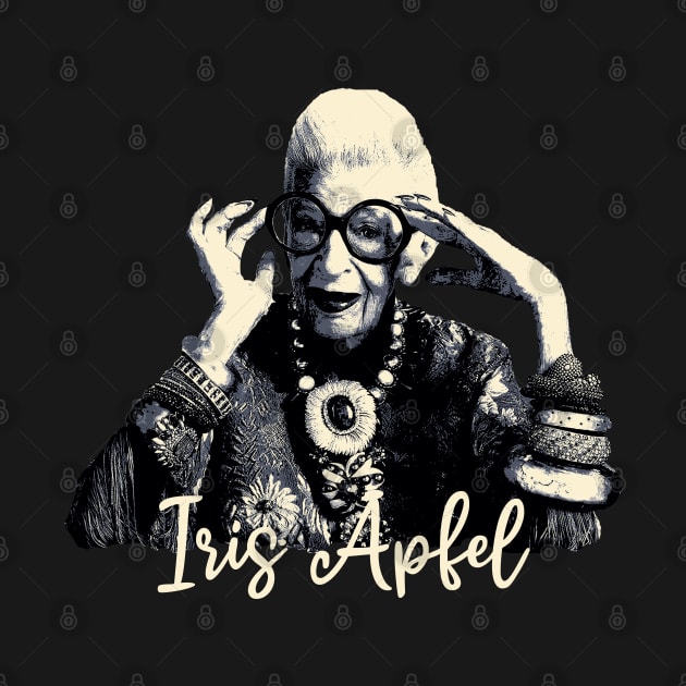 Iris Apfel Retro Graphic Art by mia_me