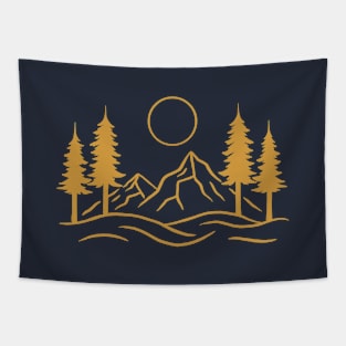 Wilderness - Golden Version Tapestry