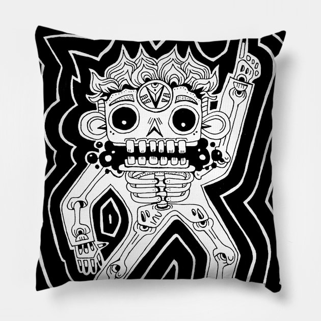 Saturday night fever Pillow by yeknomster