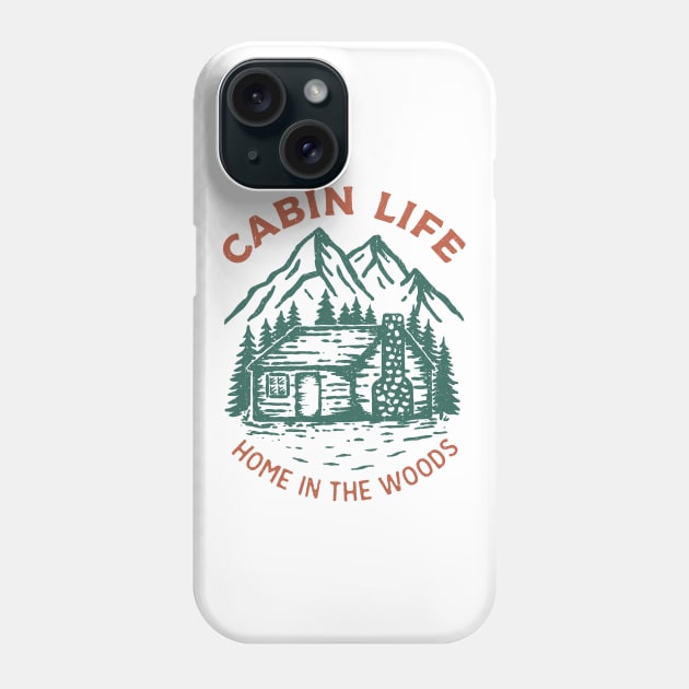 Cabin Life Phone Case by SommersethArt