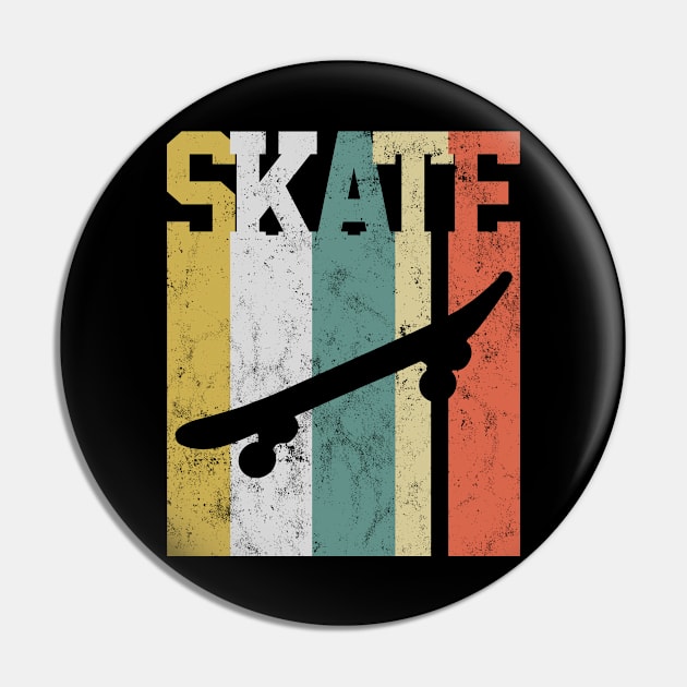 Skate Skater Skateboard Vintage Pin by KAWAIITEE