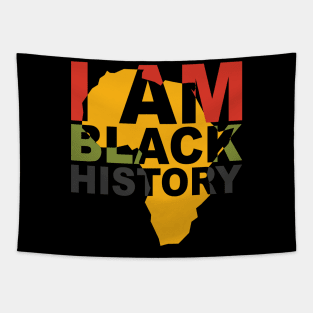 I am black history African American Tapestry