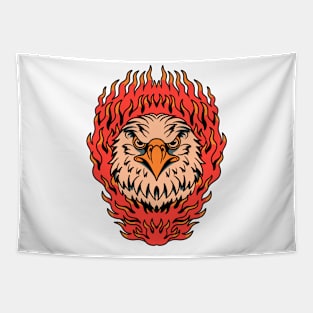 burning eagle tattoo Tapestry