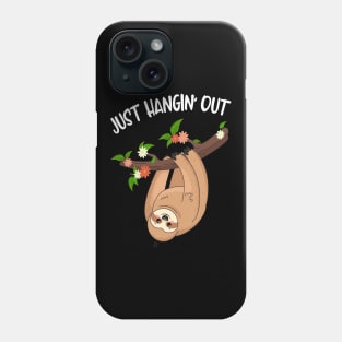 Hanging Out Funny Cute Sloth Phone Case