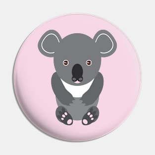 Funny cute koala Pin