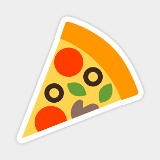 Colorful Yummy Pizza Icon Magnet