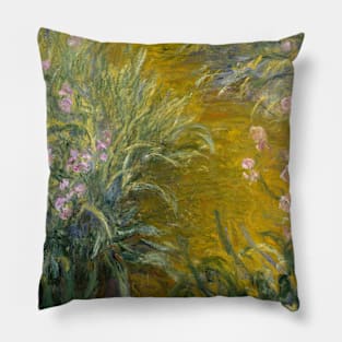 The Path through the Irises by Claude Monet Pillow