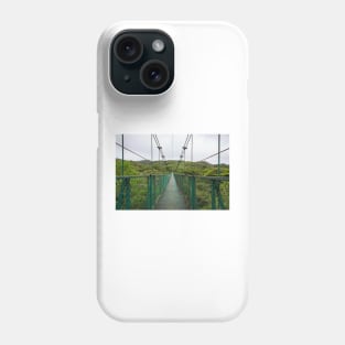 Suspension bridge in rainforest Phone Case