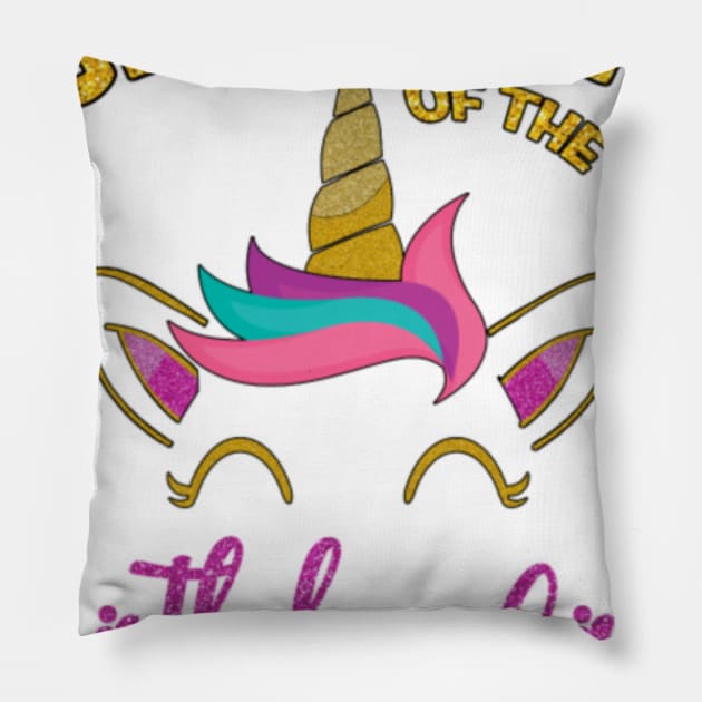 Grandma of the Unicorn Birthday Girl Pillow by Kink4on