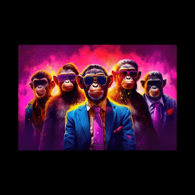 Primate Syndicate: Gangster Monkey and His Mischievous Crew by MerlinArt