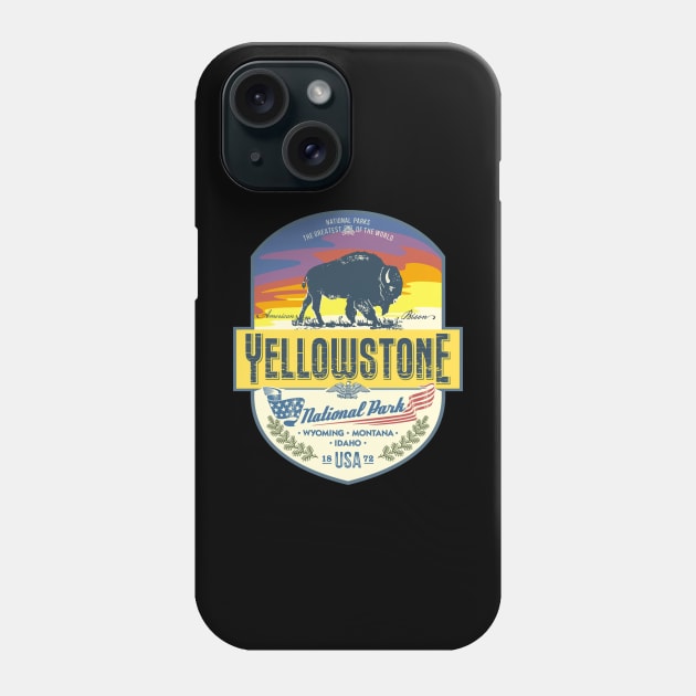 Yellowstone National Park NEW Yellowstone Bison Phone Case by Matthew Ronald Lajoie