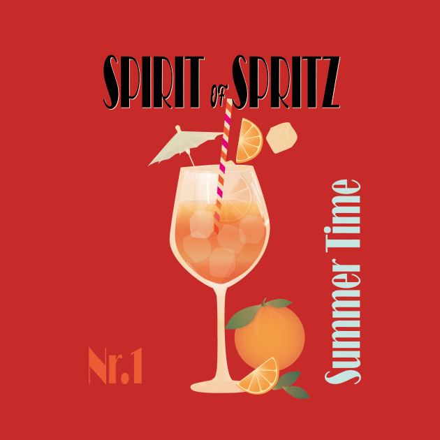 Retro Aperol Spritz, Summer Drinks, Cocktails by Space Sense Design Studio