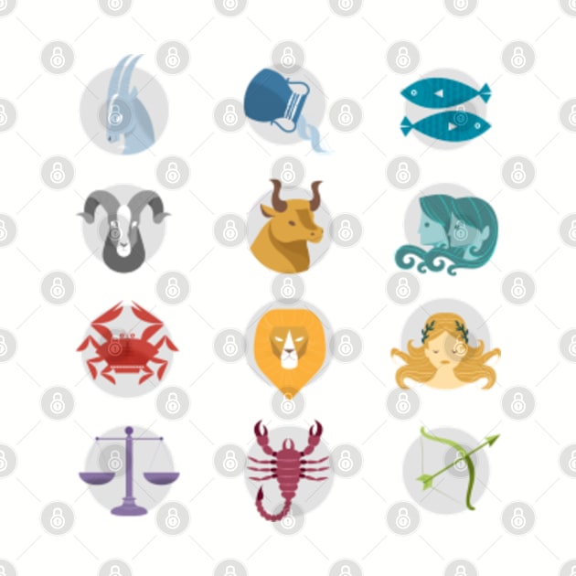 Zodiac Symbols by MedleyDesigns67