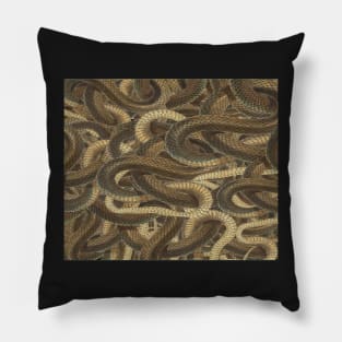 snake patterns entangled on itself Pillow