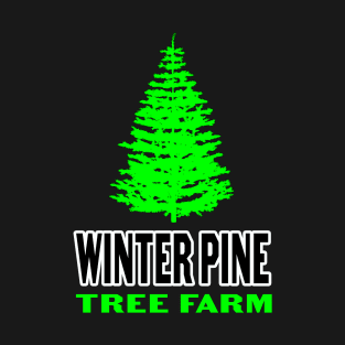 Winter Pine Tree Farm Graphic T-Shirt