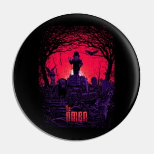 The Devil's Prodigy The Omen T-Shirt - Embrace the Sinister Power Pin