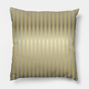 Gold and Silver (Stripes) Pillow