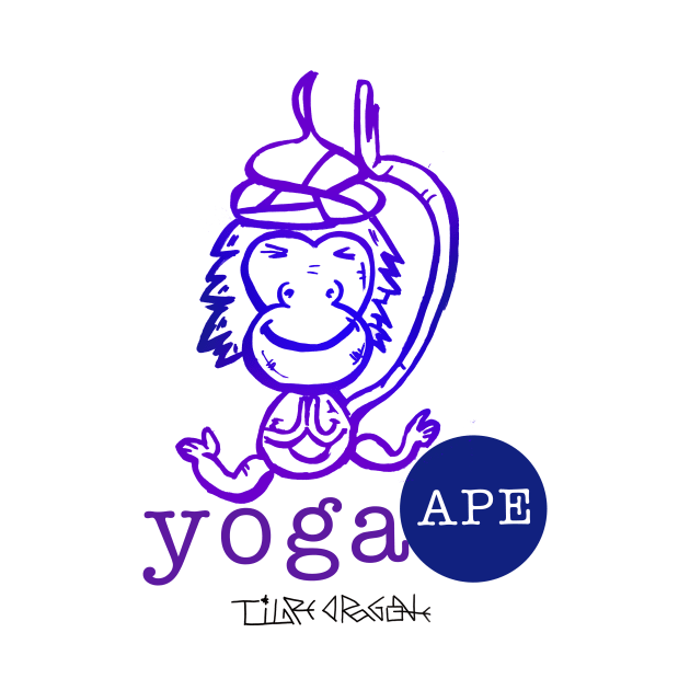 Yoga ape by Tigredragone