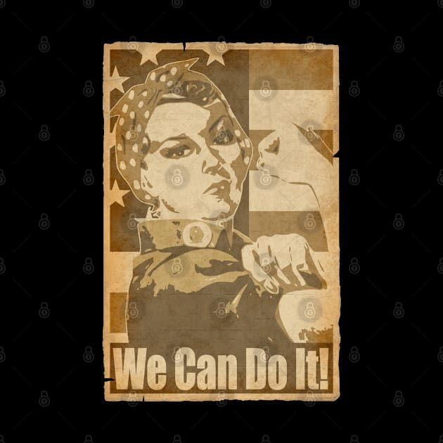 Rosie The Riveter We Can Do it Propaganda Poster by Nerd_art