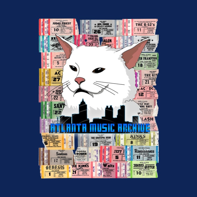 Atlanta Ticket Stub Cat by TicketStubTees