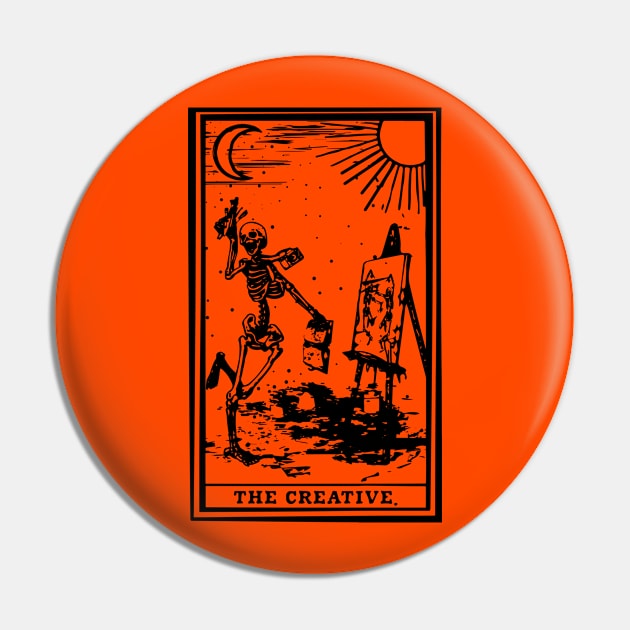 The Creative Halloween Art Tarot card Pin by WPHmedia