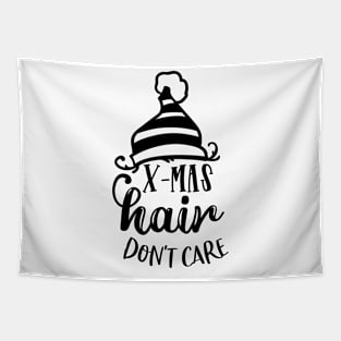 Christmas quotes with cute hat design Tapestry