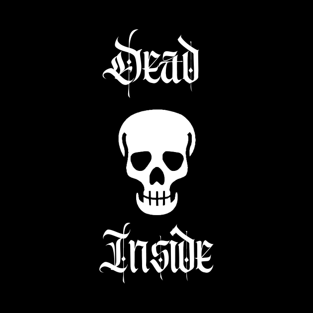 Dead Inside Skull by elizabethtruedesigns