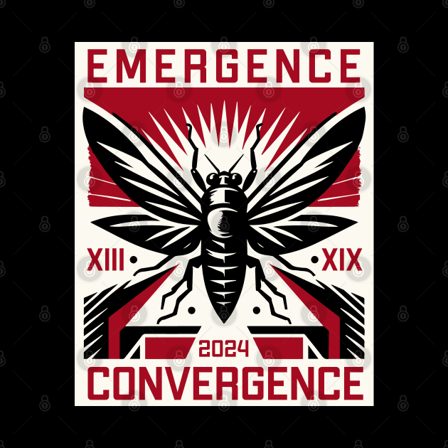 Cicada Brood XIII Brood XIX 2024 Cicada Emergence by Huhnerdieb Apparel